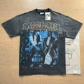 VALEFOREVER Black Washed Michael Jackson Tour Vintage Graphic T-Shirt