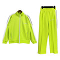Palm Angels Classic Track Jacket & Pants Set - Neon Yellow/White